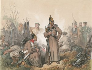 Eine Szene aus dem Unabhängigkeitskrieg in Ungarn 1849, ca. 1849