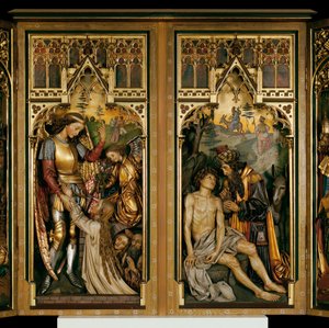 Altarschrein vom ehem. Hochaltar der Klosterkirche der Helferinnen in Wien von Josef Bachlechner d. Ä.