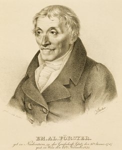 Porträt von Emanuel-Aloys Förster (1748-1823), Komponist und Lehrer des Kontrapunkts von Josef Eduard Teltscher
