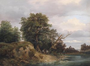 Angler am Fluss