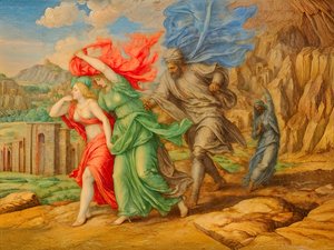 Flucht aus Sodom und Gomorra von Josef Johann Michel