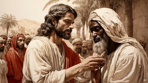 Jesus heilt den blinden Bettler