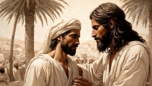 Jesus heilt den blinden Bettler