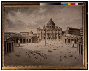 Petersplatz & Blick auf das Forum in Rom von Josef Langl