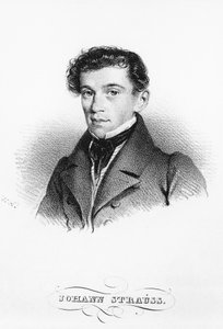 Porträt des österreichischen Komponisten und Dirigenten Johann Strauss von Josef Nikolaus Kriehuber