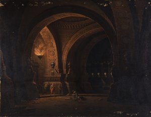 Caesar Octavianus findet Kleopatra an der Leiche des Antonius von Josef Platzer