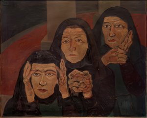Drei trauernde Frauen