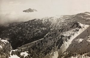 Album "Meine Weltkriegs-Erinnerungen Südwestfront (Kärnten, Italien, Südtirol) 31/03/1915-12/11/1918 - Josef Zohles Wien": Blick auf die Alpen