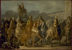Einweihung der Statue von Ludwig XV. auf dem gleichnamigen Platz durch die Stadt Paris, 20. Juni