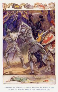 Illustration für Sir Knight of the Splendid Way von Joseph (after) Finnemore