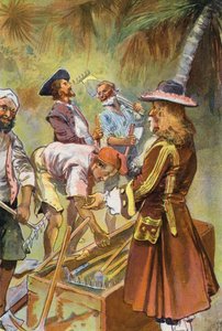 Robinson Crusoe: Ich gab jedem Mann einen Spaten von Joseph (after) Finnemore