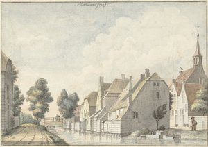 Das Dorf Molenaarsgraaf in der Alblasserwaard von Joseph Adolf Schmetterling