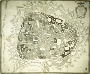 Ein gravierter Plan von Wien, 1770 von Joseph Anton Nagel