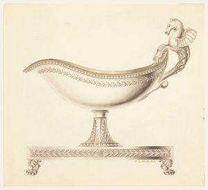 Ansicht einer Sauciere, 1790–1825