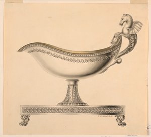 Ansicht einer Sauciere, 1790–1825