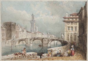 Florenz, eingeklebt in Thomas Moodys Tagebuch einer Reise durch die Schweiz und Italien, 1822