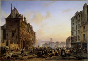 Die Drei Glorreichen Tage: Angriff auf das Pariser Rathaus am 28.07.1830