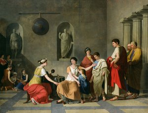 Die Mutter der Gracchi, ca. 1780 von Joseph Benoît Suvée