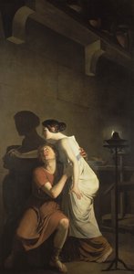 Dibutades oder der Ursprung des Zeichnens, 1791 von Joseph Benoît Suvée