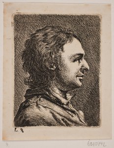 Brustbild eines jungen Mannes von Joseph Brecheisen