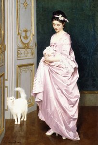 Katzenliebe, 1872 von Joseph Caraud