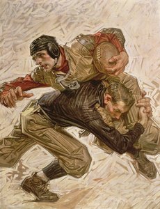 Fußballspieler von Joseph Christian Leyendecker