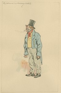 Ein Arbeiter in Festtagskleidung, ca. 1920er von Joseph Clayton Clarke