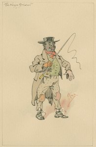 Der schwarze Fahrer, ca. 1920er von Joseph Clayton Clarke
