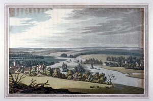 Blick auf Streatley und Goring in Berkshire und Oxfordshire von Joseph Constantine Stadler