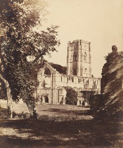 Fountains Abbey. Die Kirche, das Kloster und das Hospitium, 1850er Jahre von Joseph Cundall