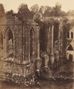 Fountains Abbey. Das Refektorium und die Küche, 1850er Jahre von Joseph Cundall