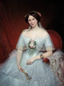 Porträt von Madame Pouchet, Ehefrau des Arztes Archimède Pouchet, Freund von Gustave Flaubert von Joseph Desire Court