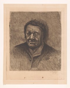 Porträt einer unbekannten alten Frau von Joseph Dujardin (signed by artist)