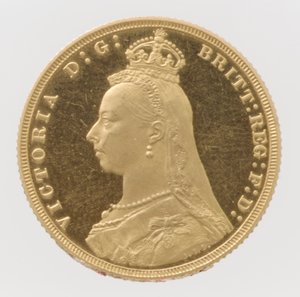 Queen Victoria Jubiläumskopf-Proof-Souverän, 1887