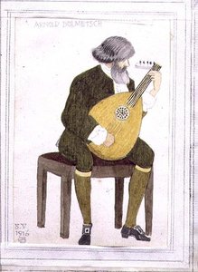 Porträt von Arnold Dolmetsch von Joseph Edward Southall