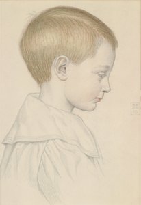 Skizze eines Jungenkopfes, 1906 von Joseph Edward Southall