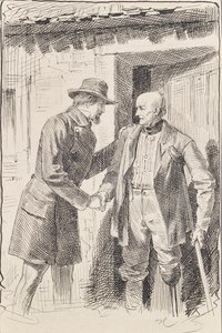 Zwei Männer, einer davon beinamputiert von Joseph Eugen Hörwarter