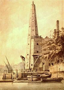 Der alte Wasserturm bei York Buildings, Whitehall, 20. Mai 1791