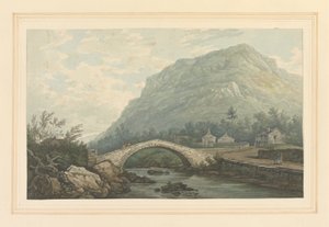 Ansicht der Brücke und des Dorfes von Rydal von Joseph Farington
