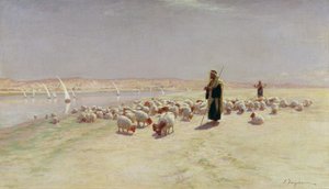 Er trieb sie über den sandigen Weg..., 1891