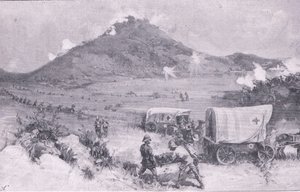 Die Schlacht von Graspan (Litho)
