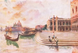 Der Molo, Venedig, aus Hutchinsons Picturesque Europe, veröffentlicht von Hutchinson & Son, ca. 1930 von Joseph Finnemore