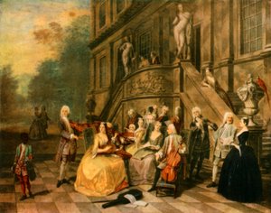 Musikparty im Wanstead House von Joseph Frans Nollekens