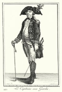 Der Hauptmann der Wache (Stich) von Joseph Franz von (after) Goez