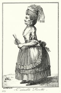Die schöne Rosette (Stich) von Joseph Franz von (after) Goez