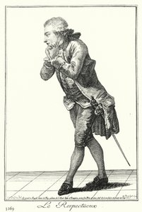 Der respektvolle Mann (Stich) von Joseph Franz von (after) Goez