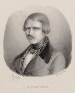 Porträt des Komponisten Jean-Georges Kastner 1810-1867 von Joseph Frédéric Flaxland