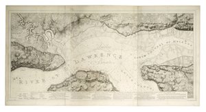 Ein Plan von Quebec und Umgebung mit seinen Verteidigungen, ca. 1781 (farbige Gravur) von Joseph Frederick Wallet DesBarres