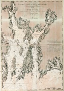 Karte der Ipswich Bay und Cape Ann, Atlantikküste Nordamerikas