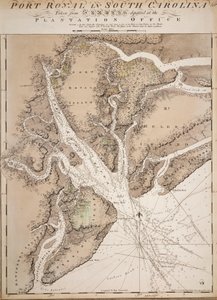 Karte von Port Royal in South Carolina, Vereinigte Staaten von Amerika